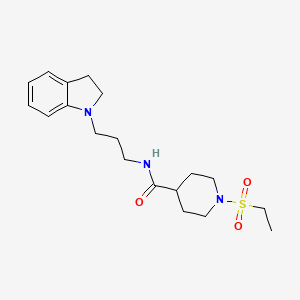 N-[3-(2,3-dihydro-1H-indol-1-yl)propyl]-1-(ethylsulfonyl)-4-piperidinecarboxamide