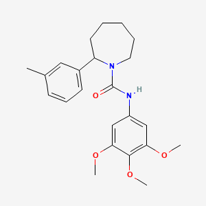 2-(3-methylphenyl)-N-(3,4,5-trimethoxyphenyl)azepane-1-carboxamide