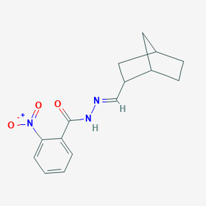 molecular formula C15H17N3O3 B448939 N'-(bicyclo[2.2.1]hept-2-ylmethylene)-2-nitrobenzohydrazide 