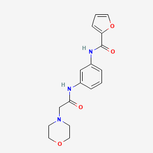 molecular formula C17H19N3O4 B4489396 N-(3-{[2-(4-morpholinyl)acetyl]amino}phenyl)-2-furamide 