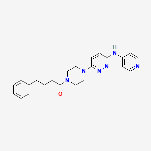 6-[4-(4-phenylbutanoyl)-1-piperazinyl]-N-4-pyridinyl-3-pyridazinamine