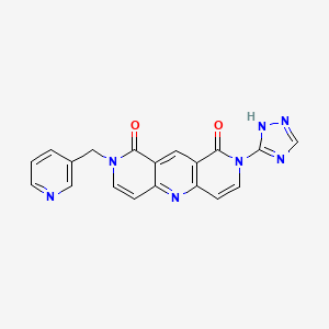 2-(pyridin-3-ylmethyl)-8-(1H-1,2,4-triazol-5-yl)pyrido[4,3-b][1,6]naphthyridine-1,9(2H,8H)-dione