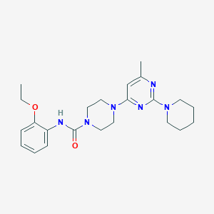 molecular formula C23H32N6O2 B4489414 N-(2-ethoxyphenyl)-4-[6-methyl-2-(1-piperidinyl)-4-pyrimidinyl]-1-piperazinecarboxamide 