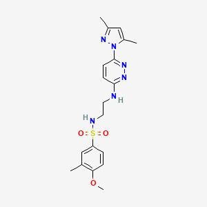 N-(2-{[6-(3,5-dimethyl-1H-pyrazol-1-yl)-3-pyridazinyl]amino}ethyl)-4-methoxy-3-methylbenzenesulfonamide