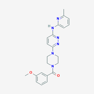 6-[4-(3-methoxybenzoyl)-1-piperazinyl]-N-(6-methyl-2-pyridinyl)-3-pyridazinamine