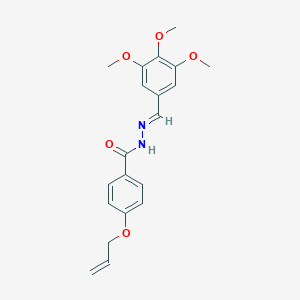 molecular formula C20H22N2O5 B448949 4-(allyloxy)-N'-(3,4,5-trimethoxybenzylidene)benzohydrazide 