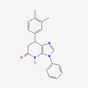 7-(3,4-dimethylphenyl)-3-phenyl-3,4,6,7-tetrahydro-5H-imidazo[4,5-b]pyridin-5-one