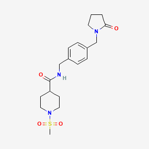 1-METHANESULFONYL-N-({4-[(2-OXOPYRROLIDIN-1-YL)METHYL]PHENYL}METHYL)PIPERIDINE-4-CARBOXAMIDE