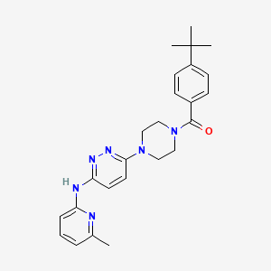 6-[4-(4-tert-butylbenzoyl)-1-piperazinyl]-N-(6-methyl-2-pyridinyl)-3-pyridazinamine