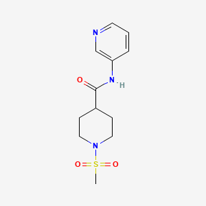 molecular formula C12H17N3O3S B4489547 1-methanesulfonyl-N-(pyridin-3-yl)piperidine-4-carboxamide 