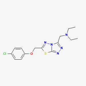 N-({6-[(4-chlorophenoxy)methyl][1,2,4]triazolo[3,4-b][1,3,4]thiadiazol-3-yl}methyl)-N-ethylethanamine