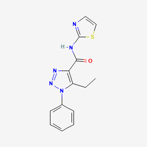 5-ethyl-1-phenyl-N-1,3-thiazol-2-yl-1H-1,2,3-triazole-4-carboxamide