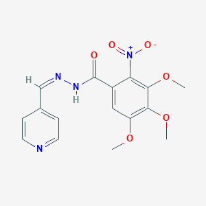 2-nitro-3,4,5-trimethoxy-N'-(4-pyridinylmethylene)benzohydrazide