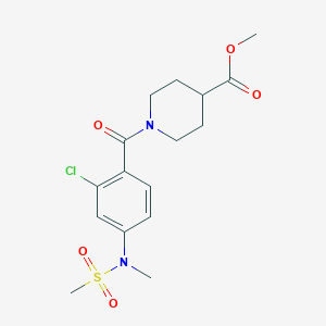 METHYL 1-[2-CHLORO-4-(N-METHYLMETHANESULFONAMIDO)BENZOYL]PIPERIDINE-4-CARBOXYLATE