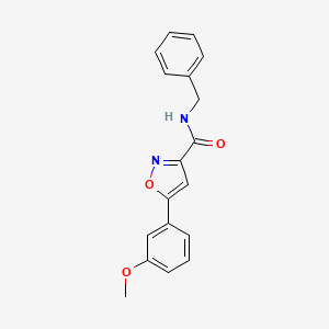 N-benzyl-5-(3-methoxyphenyl)-1,2-oxazole-3-carboxamide