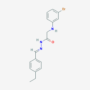 molecular formula C17H18BrN3O B448965 2-(3-bromoanilino)-N'-(4-ethylbenzylidene)acetohydrazide 