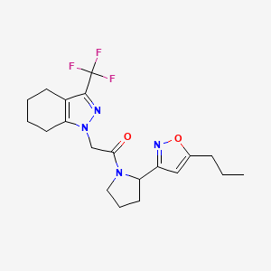 1-[2-(5-Propyl-1,2-oxazol-3-YL)pyrrolidin-1-YL]-2-[3-(trifluoromethyl)-4,5,6,7-tetrahydro-1H-indazol-1-YL]ethan-1-one