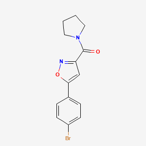 [5-(4-Bromophenyl)-1,2-oxazol-3-yl]-pyrrolidin-1-ylmethanone