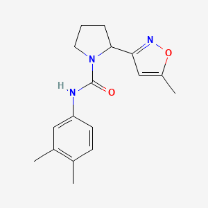 N-(3,4-dimethylphenyl)-2-(5-methyl-1,2-oxazol-3-yl)pyrrolidine-1-carboxamide