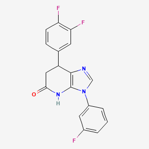 7-(3,4-difluorophenyl)-3-(3-fluorophenyl)-3,4,6,7-tetrahydro-5H-imidazo[4,5-b]pyridin-5-one