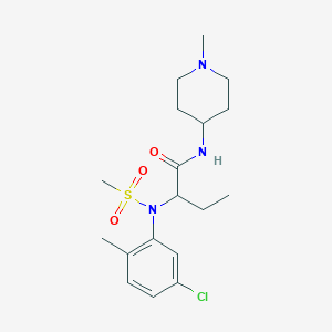 2-[(5-chloro-2-methylphenyl)(methylsulfonyl)amino]-N-(1-methyl-4-piperidinyl)butanamide