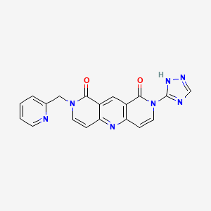 2-(pyridin-2-ylmethyl)-8-(1H-1,2,4-triazol-5-yl)pyrido[4,3-b][1,6]naphthyridine-1,9(2H,8H)-dione