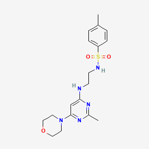 4-methyl-N-(2-{[2-methyl-6-(4-morpholinyl)-4-pyrimidinyl]amino}ethyl)benzenesulfonamide