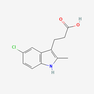 3-Indolepropionic acid, 5-chloro-2-methyl-