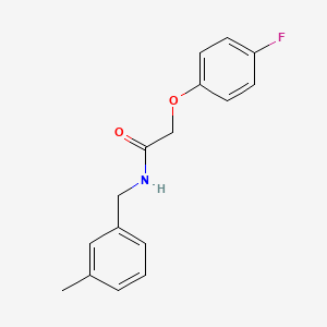 2-(4-fluorophenoxy)-N-[(3-methylphenyl)methyl]acetamide