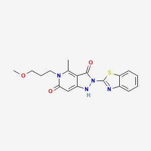 2-(1,3-benzothiazol-2-yl)-5-(3-methoxypropyl)-4-methyl-1H-pyrazolo[4,3-c]pyridine-3,6(2H,5H)-dione