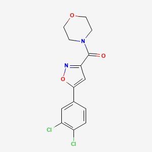 [5-(3,4-Dichlorophenyl)-1,2-oxazol-3-yl]-morpholin-4-ylmethanone