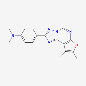 4-(8,9-dimethylfuro[3,2-e][1,2,4]triazolo[1,5-c]pyrimidin-2-yl)-N,N-dimethylaniline