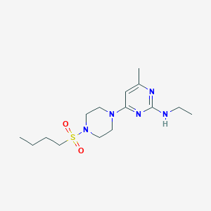 4-(4-(butylsulfonyl)piperazin-1-yl)-N-ethyl-6-methylpyrimidin-2-amine