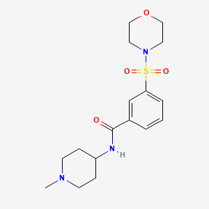 N-(1-METHYLPIPERIDIN-4-YL)-3-(MORPHOLINE-4-SULFONYL)BENZAMIDE