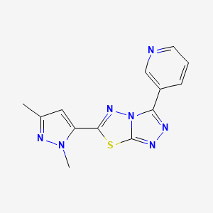 6-(1,3-DIMETHYL-1H-PYRAZOL-5-YL)-3-(3-PYRIDYL)[1,2,4]TRIAZOLO[3,4-B][1,3,4]THIADIAZOLE