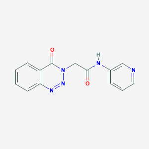 2-(4-oxo-1,2,3-benzotriazin-3(4H)-yl)-N-(pyridin-3-yl)acetamide