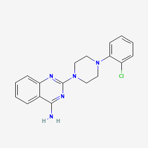 molecular formula C18H18ClN5 B4489907 2-[4-(2-chlorophenyl)-1-piperazinyl]-4-quinazolinamine 