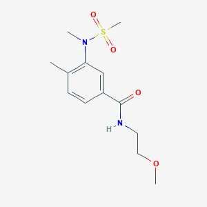 N-(2-METHOXYETHYL)-4-METHYL-3-(N-METHYLMETHANESULFONAMIDO)BENZAMIDE