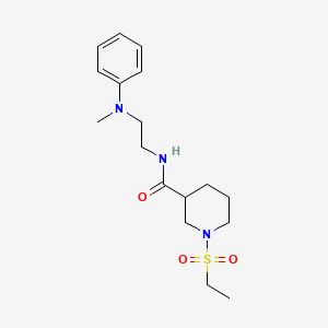 1-(ETHANESULFONYL)-N-{2-[METHYL(PHENYL)AMINO]ETHYL}PIPERIDINE-3-CARBOXAMIDE