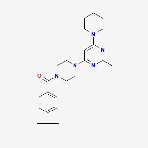 4-[4-(4-Tert-butylbenzoyl)piperazin-1-YL]-2-methyl-6-(piperidin-1-YL)pyrimidine