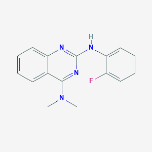 N~2~-(2-fluorophenyl)-N~4~,N~4~-dimethyl-2,4-quinazolinediamine