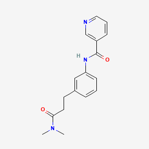 N-{3-[3-(dimethylamino)-3-oxopropyl]phenyl}nicotinamide