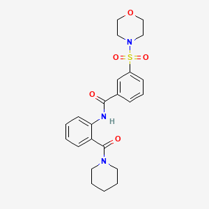 3-(morpholin-4-ylsulfonyl)-N-[2-(piperidin-1-ylcarbonyl)phenyl]benzamide