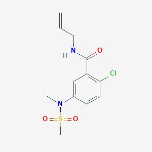 2-CHLORO-5-(N-METHYLMETHANESULFONAMIDO)-N-(PROP-2-EN-1-YL)BENZAMIDE