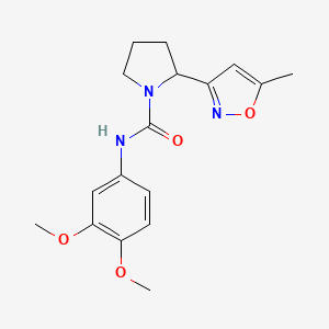 N-(3,4-dimethoxyphenyl)-2-(5-methyl-1,2-oxazol-3-yl)pyrrolidine-1-carboxamide