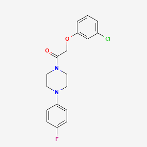 2-(3-CHLOROPHENOXY)-1-[4-(4-FLUOROPHENYL)PIPERAZIN-1-YL]ETHAN-1-ONE