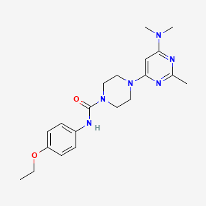 4-[6-(dimethylamino)-2-methylpyrimidin-4-yl]-N-(4-ethoxyphenyl)piperazine-1-carboxamide