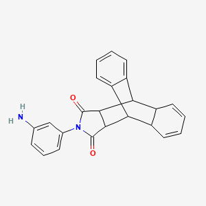 molecular formula C24H20N2O2 B4490156 17-(3-aminophenyl)-17-azapentacyclo[6.6.5.0~2,7~.0~9,14~.0~15,19~]nonadeca-2,4,6,10,12-pentaene-16,18-dione 