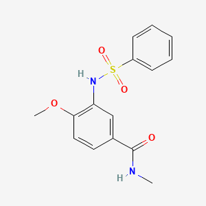 4-methoxy-N-methyl-3-[(phenylsulfonyl)amino]benzamide