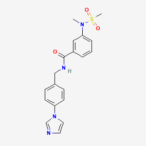 N-[4-(1H-imidazol-1-yl)benzyl]-3-[methyl(methylsulfonyl)amino]benzamide